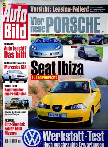 Deckblatt Auto Bild (50/2001)